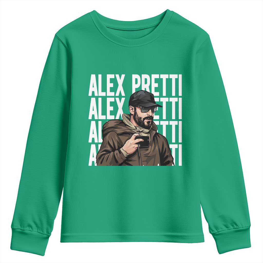 Alex Pretti Youth Sweatshirt Minneapolis Hero Nurse Community Support Gift