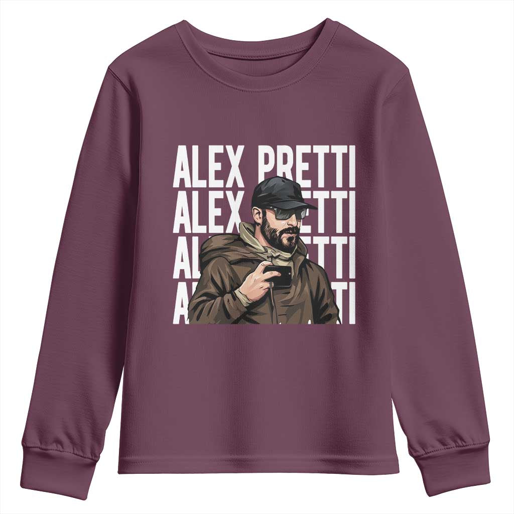 Alex Pretti Youth Sweatshirt Minneapolis Hero Nurse Community Support Gift