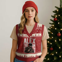 Alex Pretti V-Neck Knit Sweater Vest Alex The Man The Myth The Legend Vintage Gift