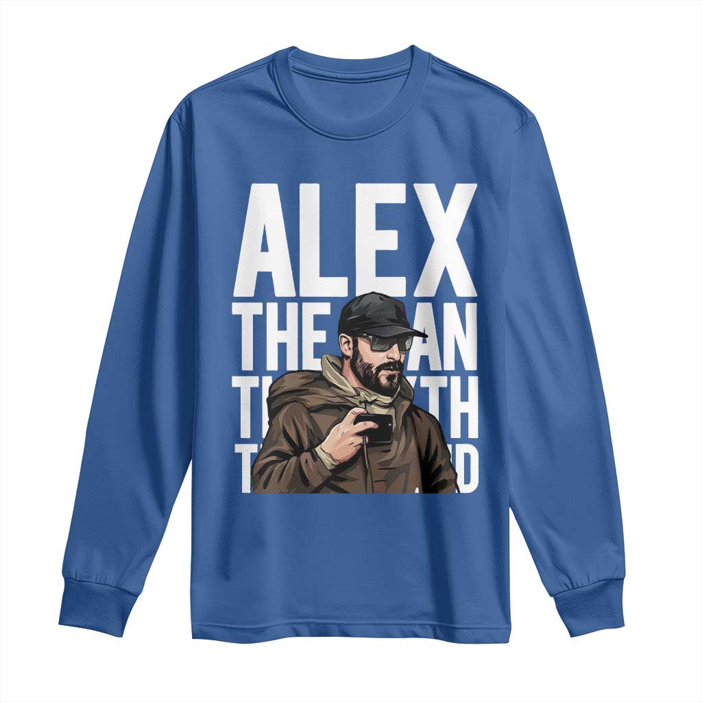 Alex Pretti Long Sleeve Shirt Alex The Man The Myth The Legend Vintage Gift