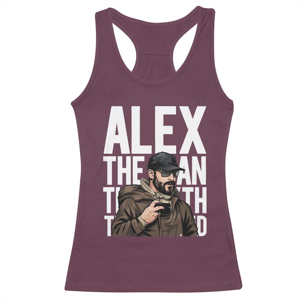 Alex Pretti Racerback Tank Top Alex The Man The Myth The Legend Vintage Gift