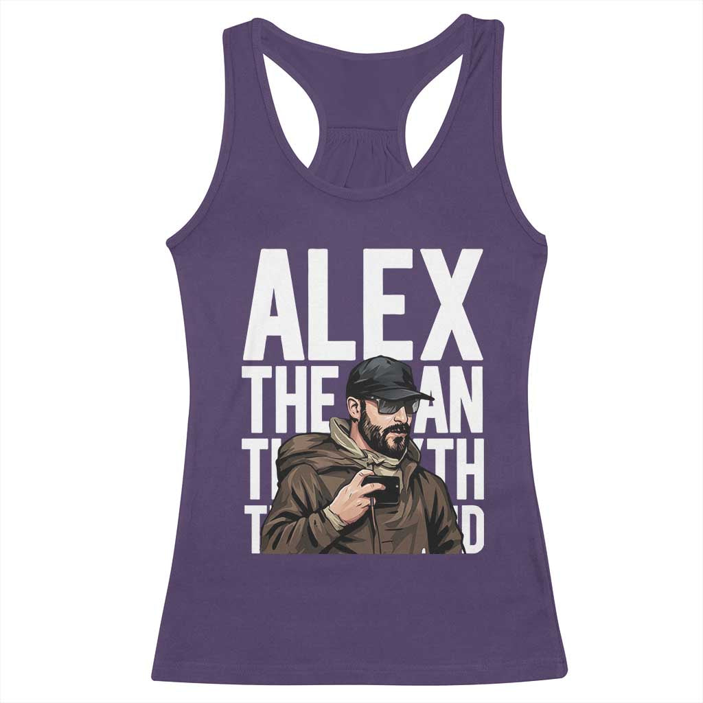 Alex Pretti Racerback Tank Top Alex The Man The Myth The Legend Vintage Gift