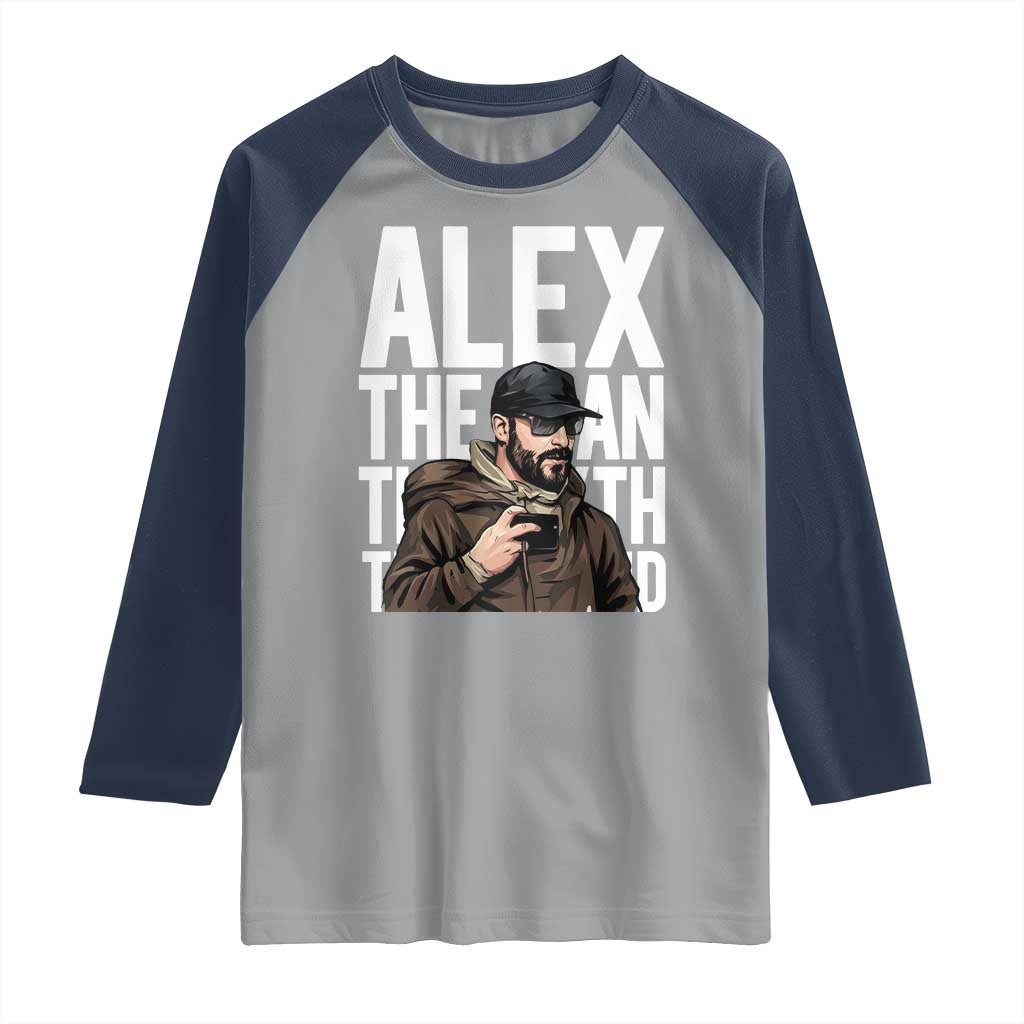 Alex Pretti Raglan Shirt Alex The Man The Myth The Legend Vintage Gift