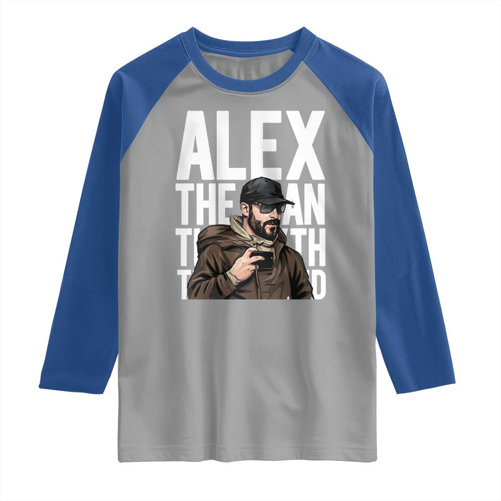 Alex Pretti Raglan Shirt Alex The Man The Myth The Legend Vintage Gift