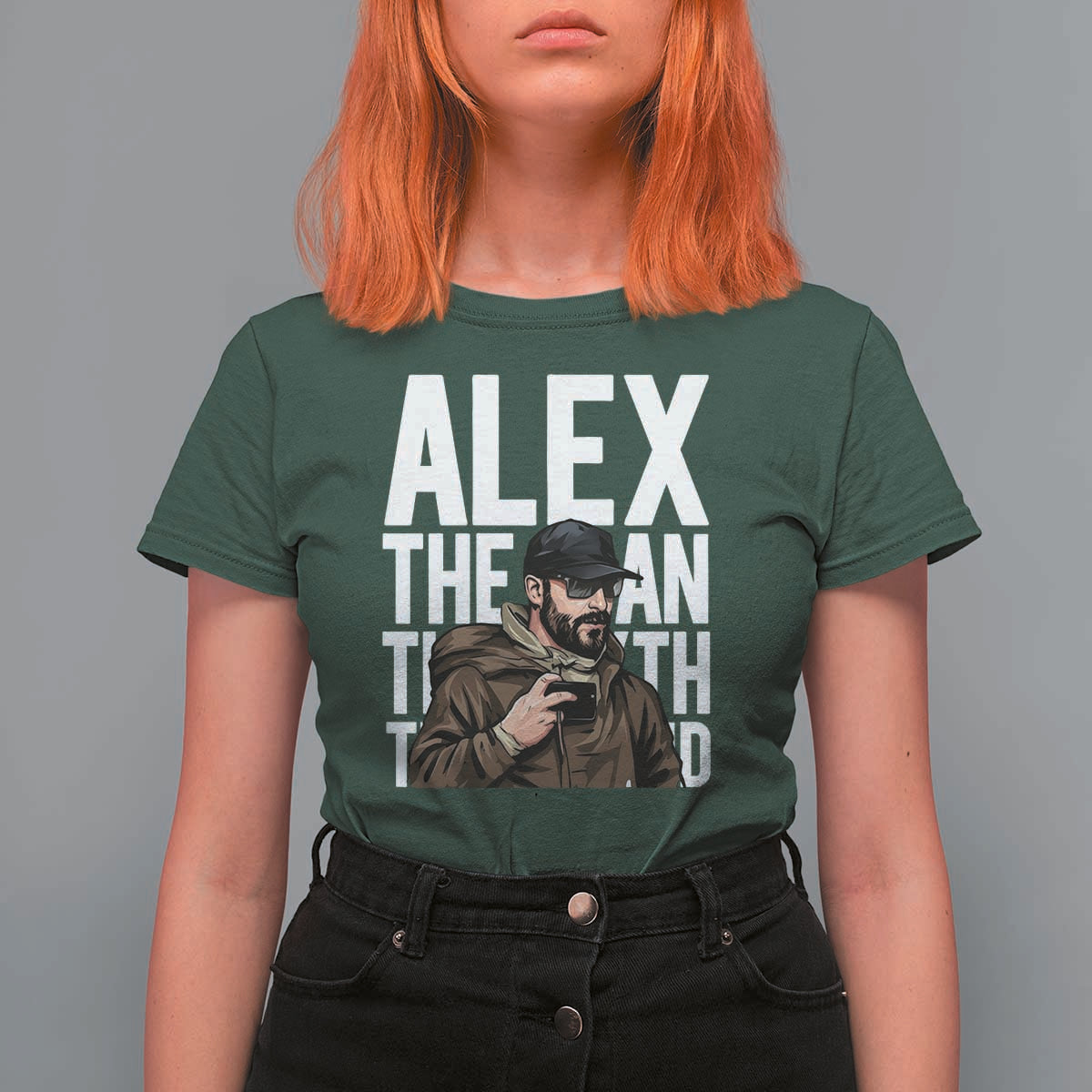 Alex Pretti T Shirt For Women Alex The Man The Myth The Legend Vintage Gift