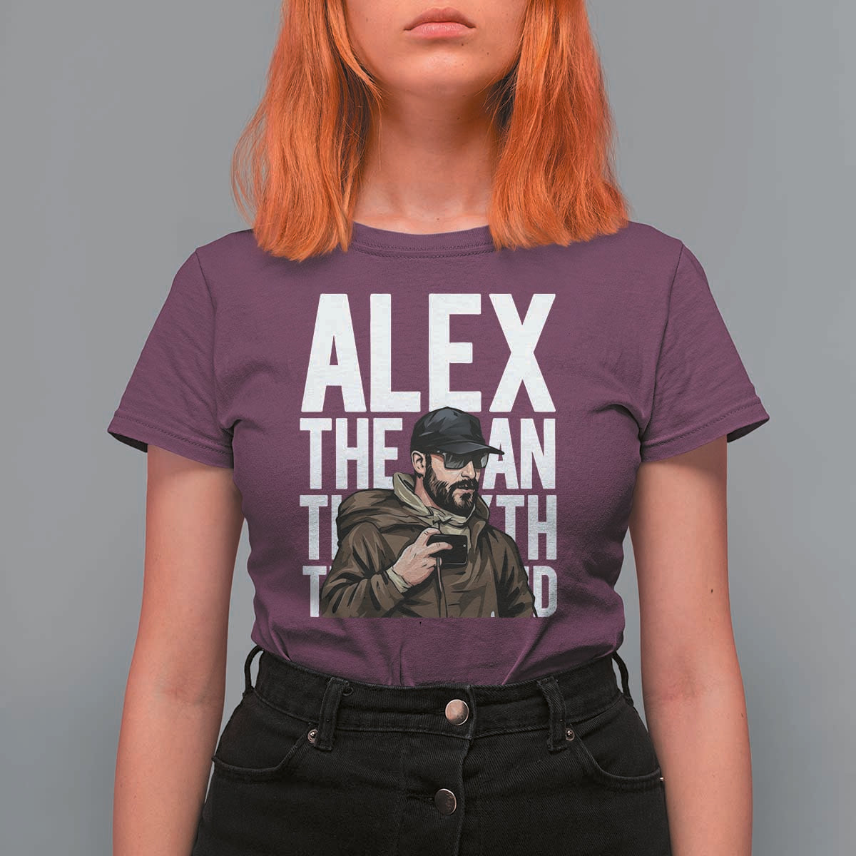Alex Pretti T Shirt For Women Alex The Man The Myth The Legend Vintage Gift