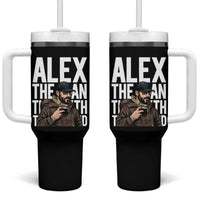 Alex Pretti Tumbler With Handle Alex The Man The Myth The Legend Vintage Gift