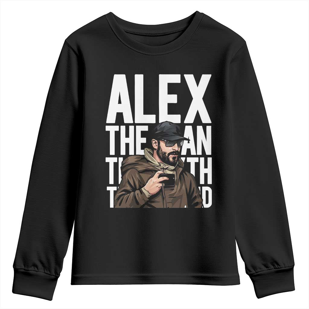 Alex Pretti Youth Sweatshirt Alex The Man The Myth The Legend Vintage Gift