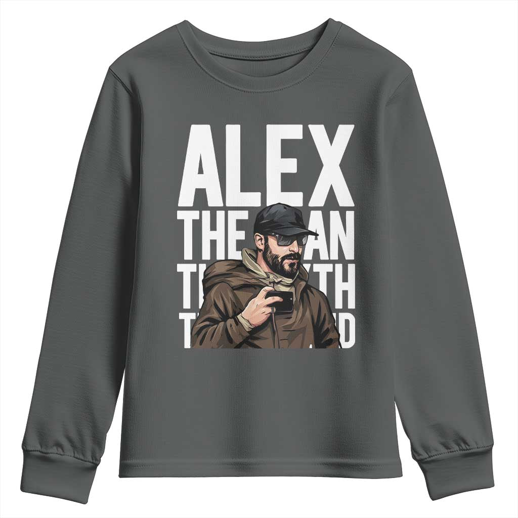 Alex Pretti Youth Sweatshirt Alex The Man The Myth The Legend Vintage Gift