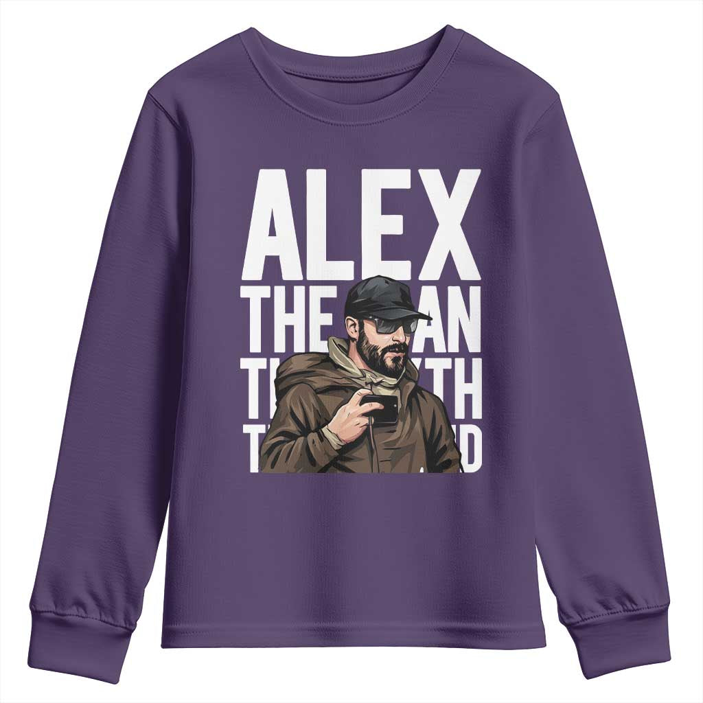 Alex Pretti Youth Sweatshirt Alex The Man The Myth The Legend Vintage Gift