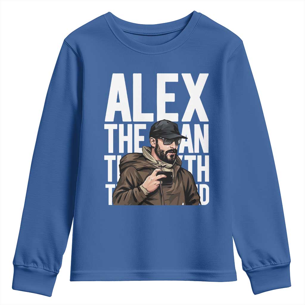 Alex Pretti Youth Sweatshirt Alex The Man The Myth The Legend Vintage Gift