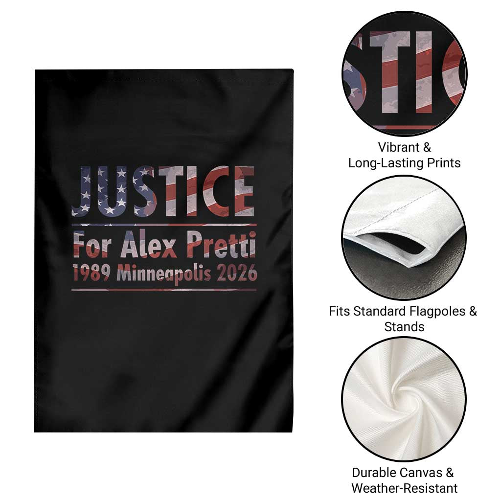 Justice For Alex Pretti Garden Flag Minneapolis MN Tribute Gift