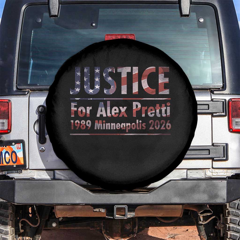 Justice For Alex Pretti Spare Tire Cover Minneapolis MN Tribute Gift