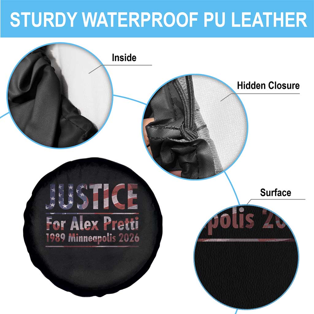 Justice For Alex Pretti Spare Tire Cover Minneapolis MN Tribute Gift
