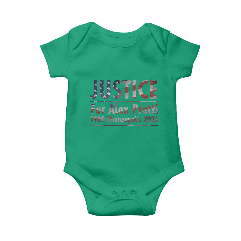 Justice For Alex Pretti Baby Onesie Minneapolis MN Tribute Gift