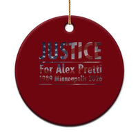Justice For Alex Pretti Ceramic Ornament Minneapolis MN Tribute Gift