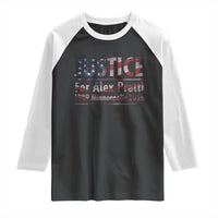 Justice For Alex Pretti Raglan Shirt Minneapolis MN Tribute Gift