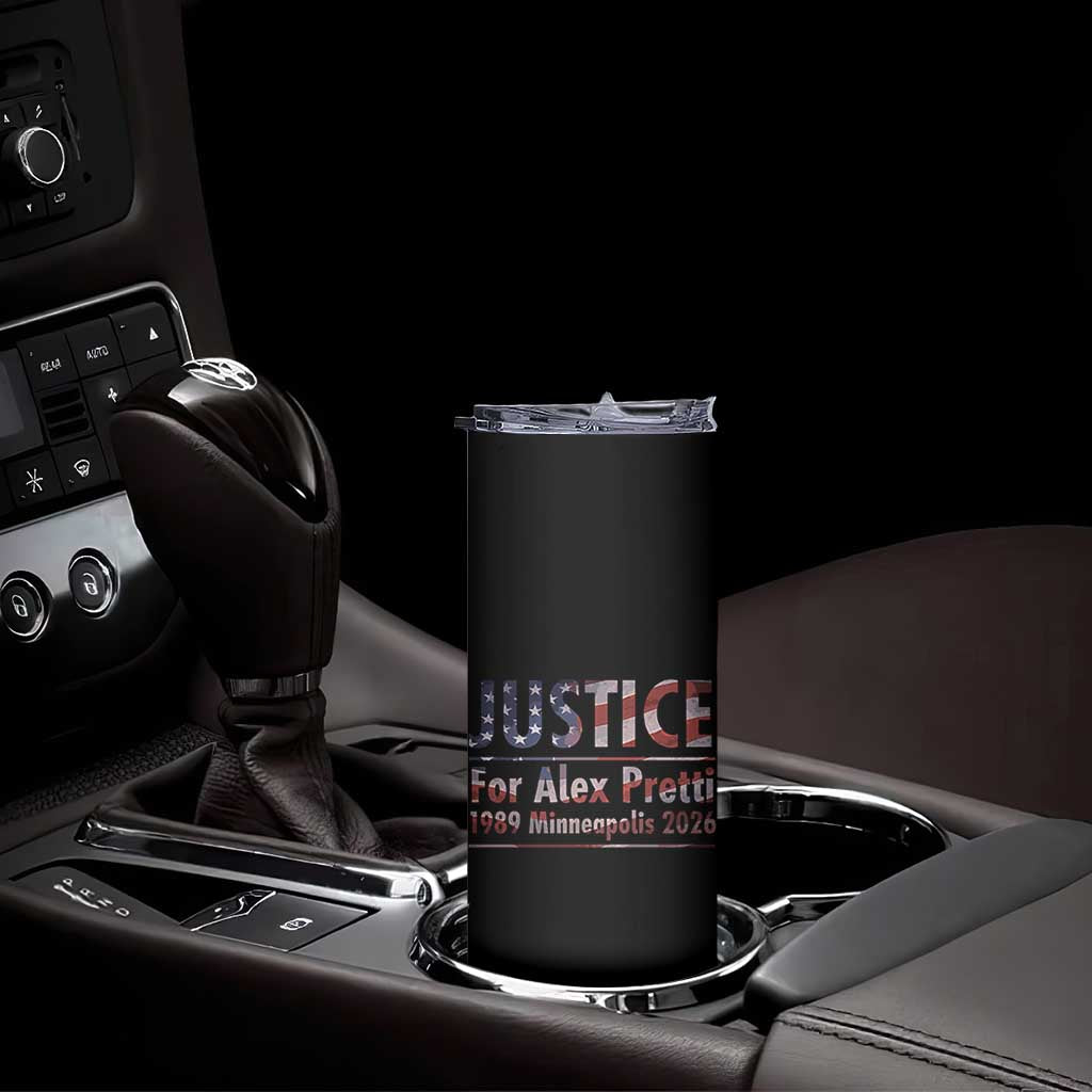 Justice For Alex Pretti Skinny Tumbler Minneapolis MN Tribute Gift