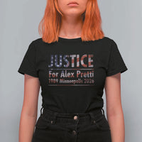 Justice For Alex Pretti T Shirt For Women Minneapolis MN Tribute Gift