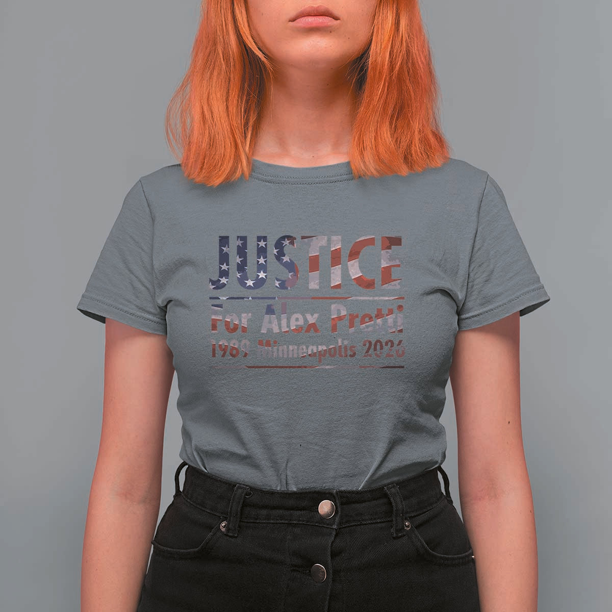 Justice For Alex Pretti T Shirt For Women Minneapolis MN Tribute Gift