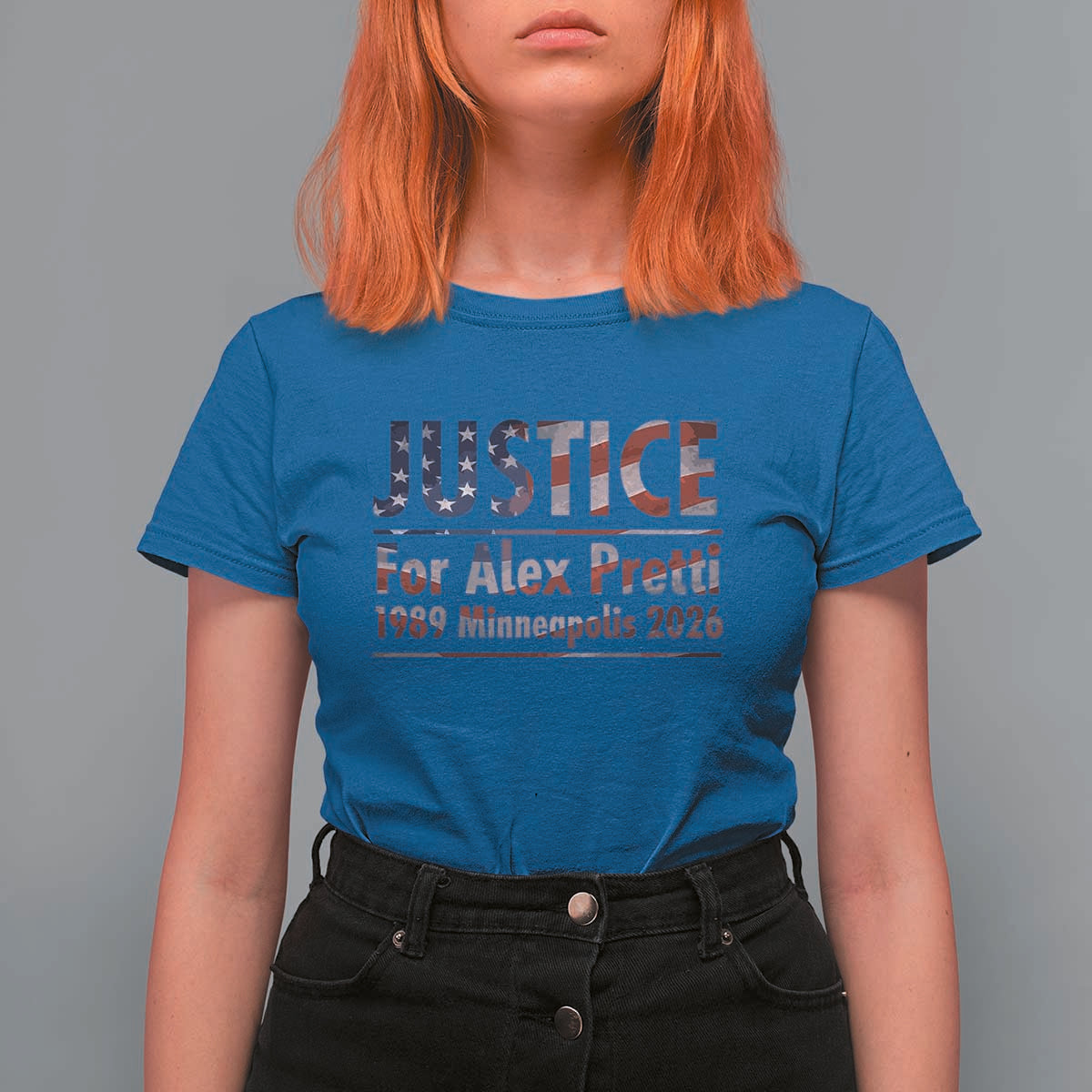 Justice For Alex Pretti T Shirt For Women Minneapolis MN Tribute Gift