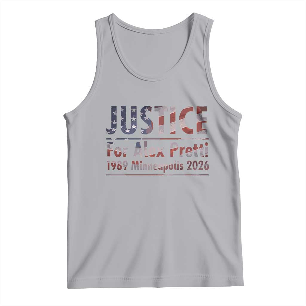 Justice For Alex Pretti Tank Top Minneapolis MN Tribute Gift