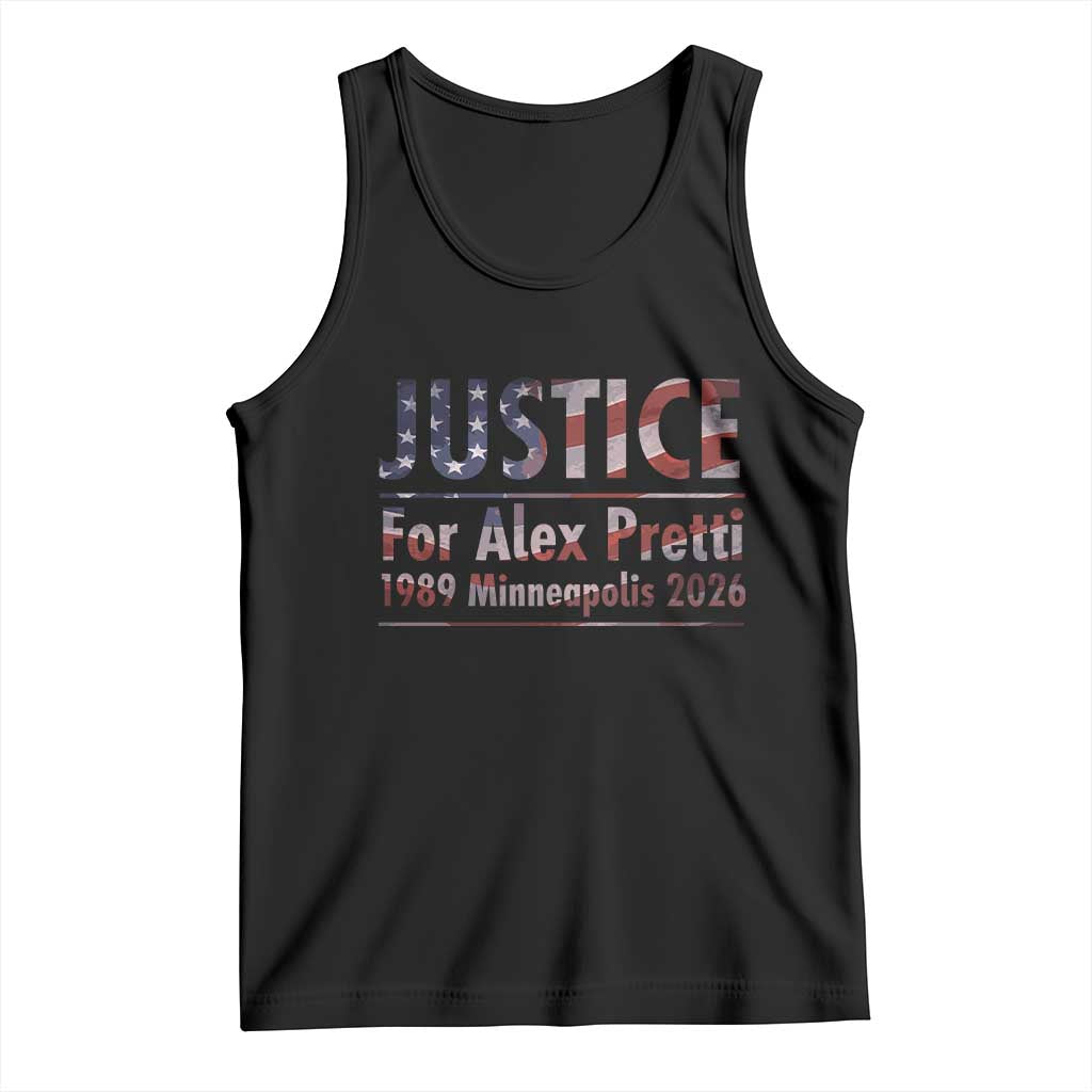 Justice For Alex Pretti Tank Top Minneapolis MN Tribute Gift