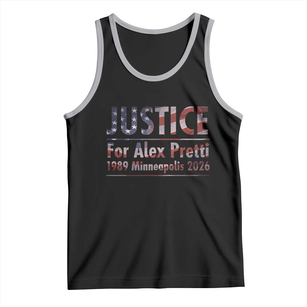 Justice For Alex Pretti Tank Top Minneapolis MN Tribute Gift