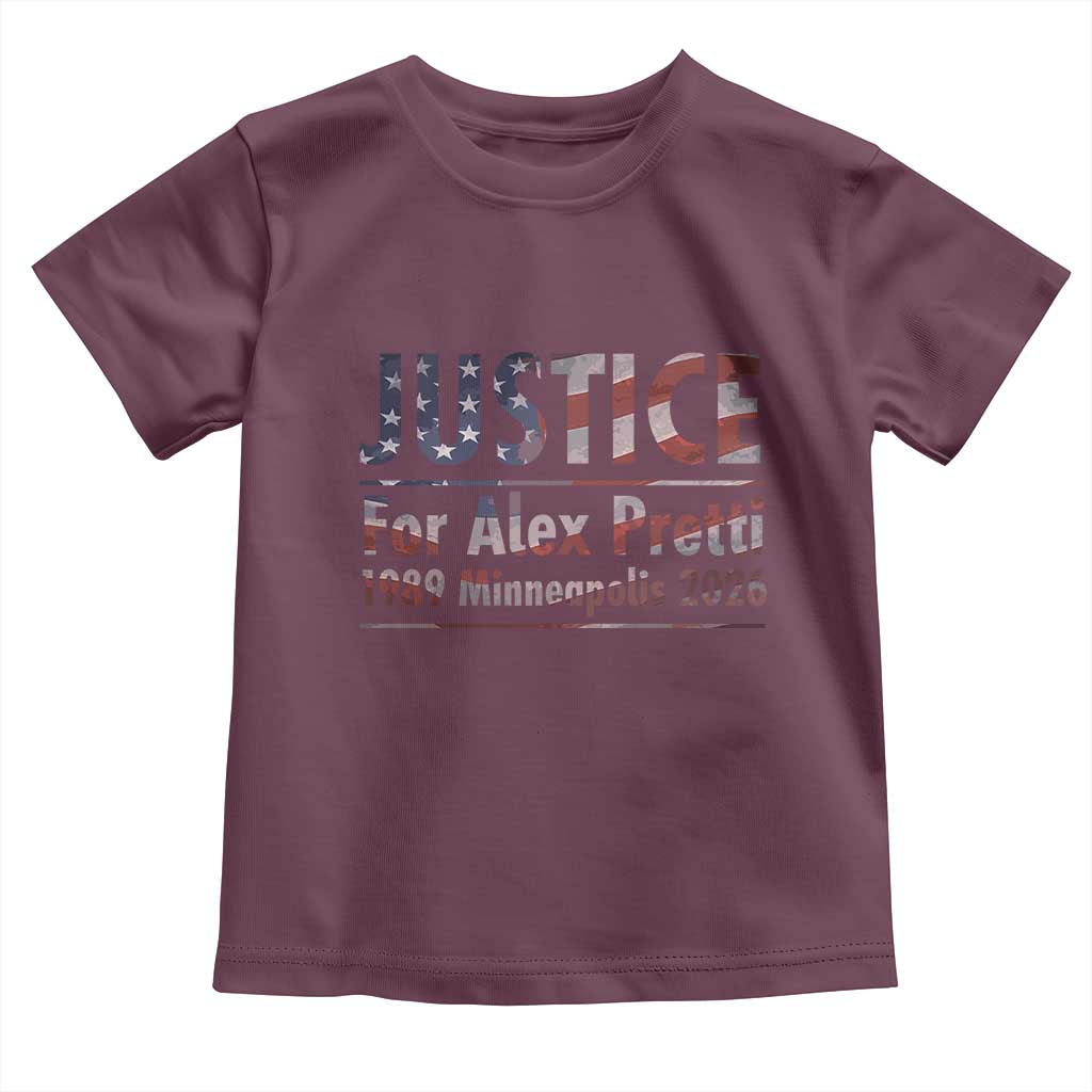 Justice For Alex Pretti Toddler T Shirt Minneapolis MN Tribute Gift