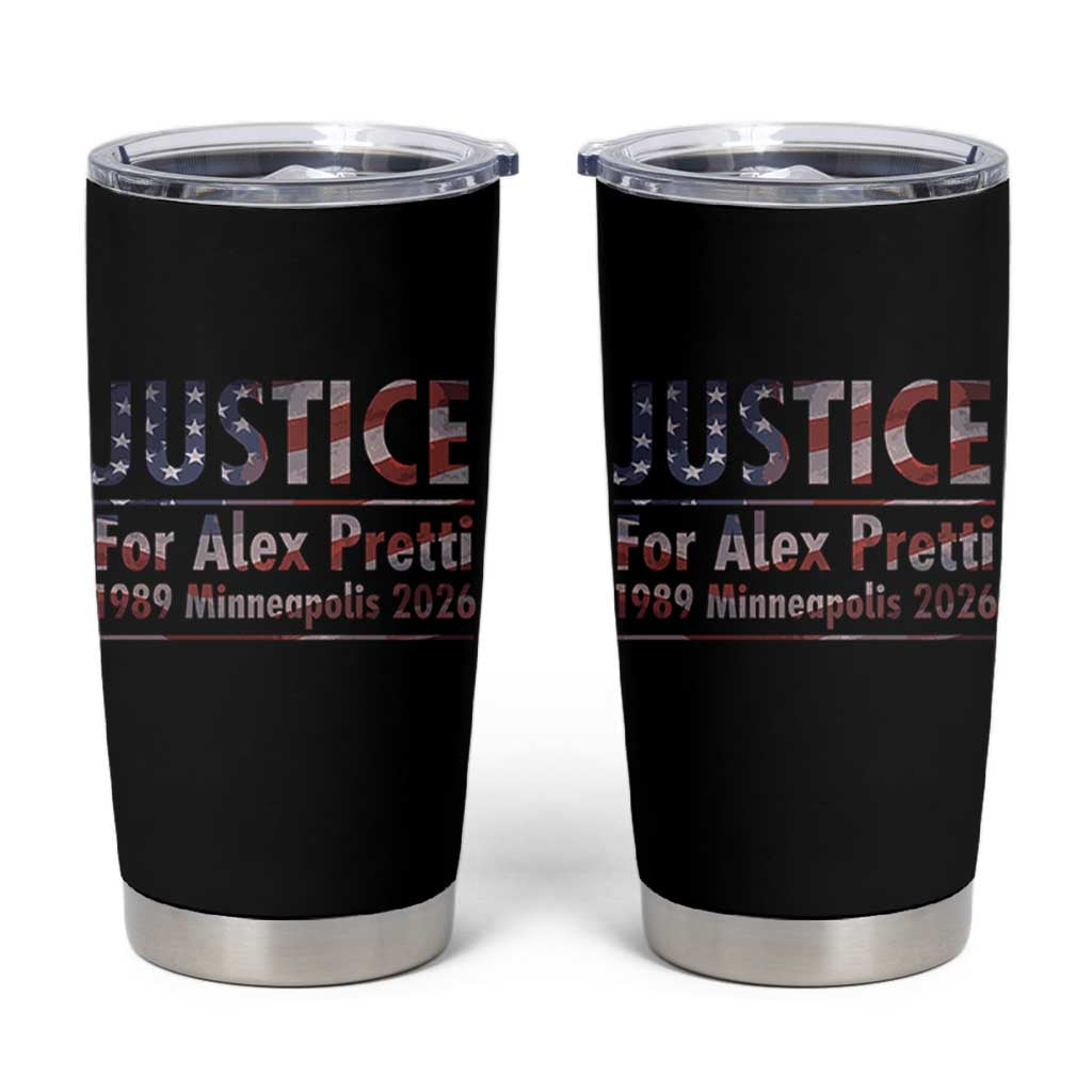 Justice For Alex Pretti Tumbler Cup Minneapolis MN Tribute Gift