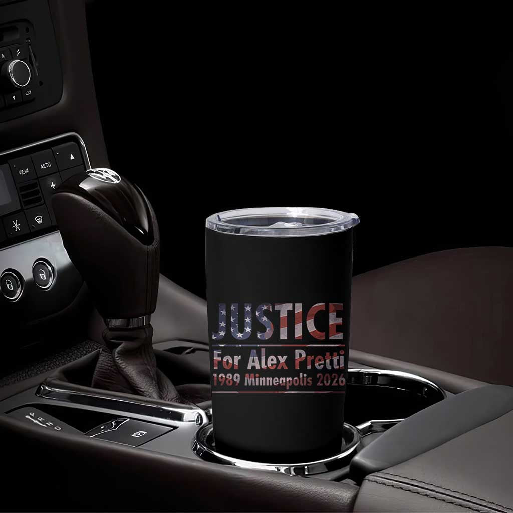 Justice For Alex Pretti Tumbler Cup Minneapolis MN Tribute Gift