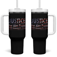Justice For Alex Pretti Tumbler With Handle Minneapolis MN Tribute Gift