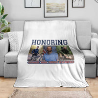Honoring Alex Pretti Memorial Throw Blanket ICU Nurse Hero Tribute Minneapolis