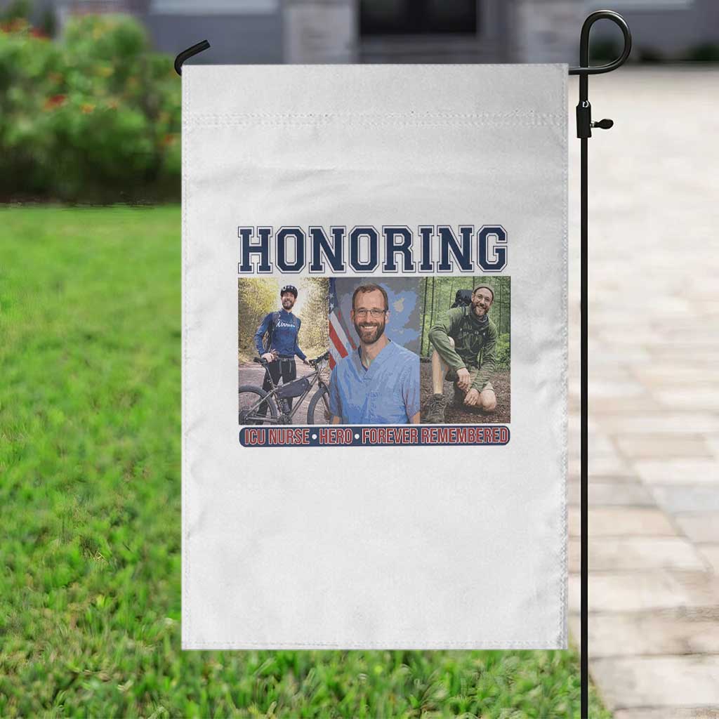 Honoring Alex Pretti Memorial Garden Flag ICU Nurse Hero Tribute Minneapolis