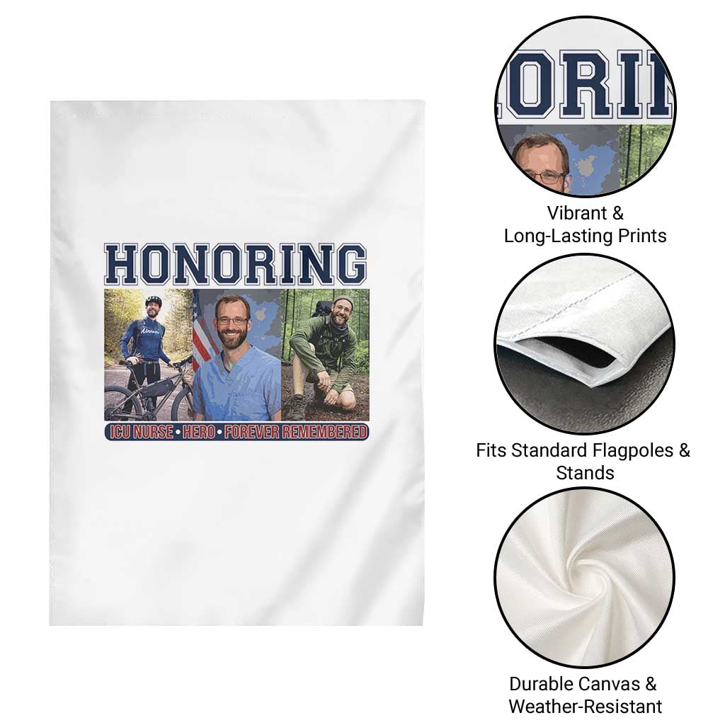 Honoring Alex Pretti Memorial Garden Flag ICU Nurse Hero Tribute Minneapolis