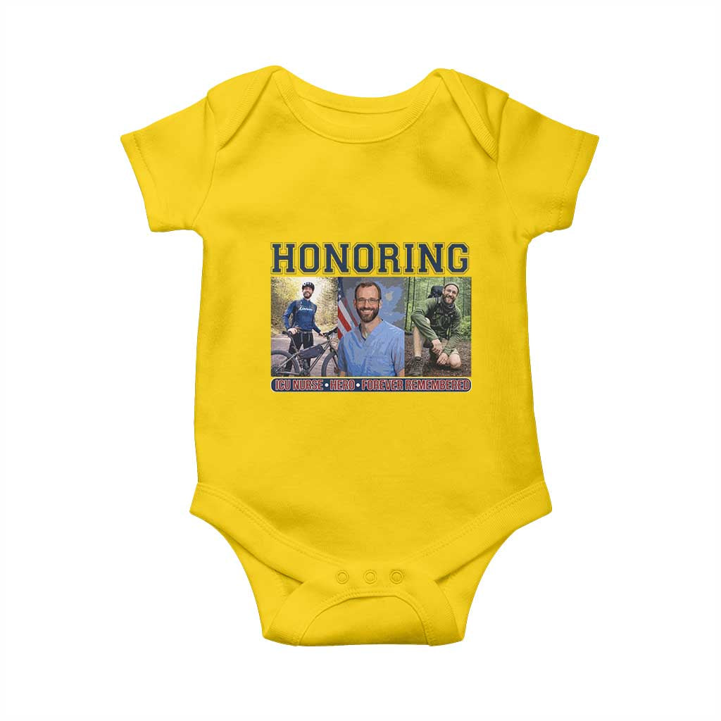 Honoring Alex Pretti Memorial Baby Onesie ICU Nurse Hero Tribute Minneapolis
