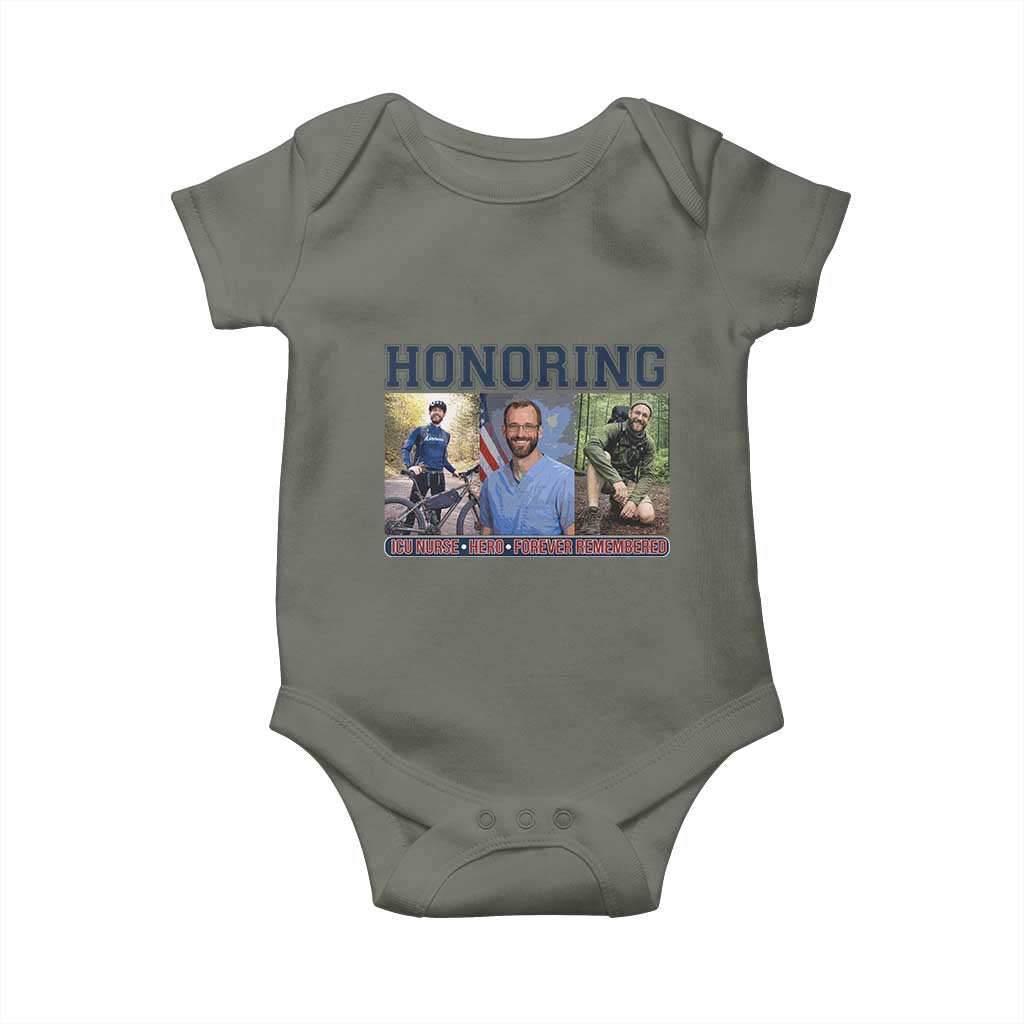 Honoring Alex Pretti Memorial Baby Onesie ICU Nurse Hero Tribute Minneapolis