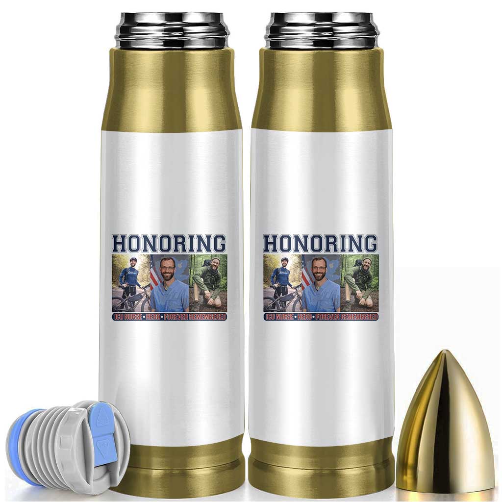Honoring Alex Pretti Memorial Bullet Tumbler ICU Nurse Hero Tribute Minneapolis
