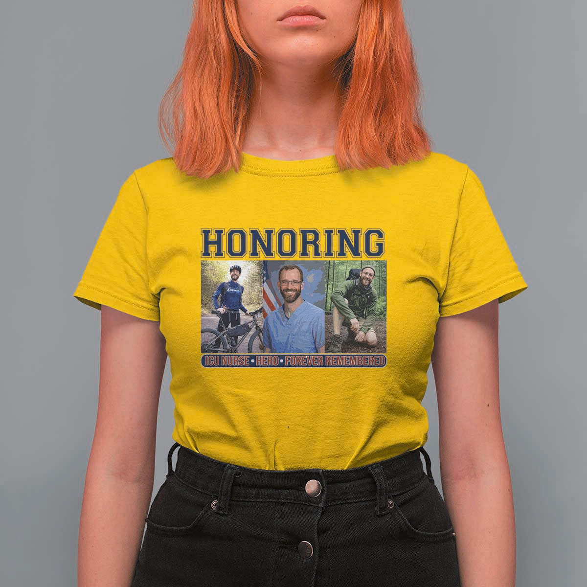 Honoring Alex Pretti Memorial T Shirt For Women ICU Nurse Hero Tribute Minneapolis