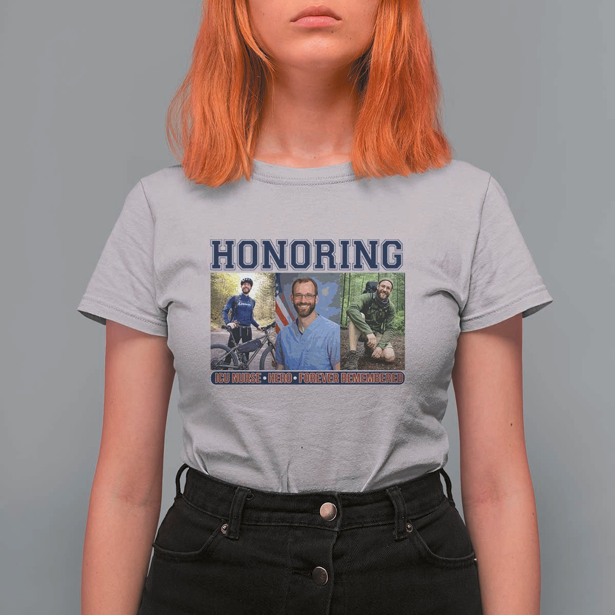 Honoring Alex Pretti Memorial T Shirt For Women ICU Nurse Hero Tribute Minneapolis