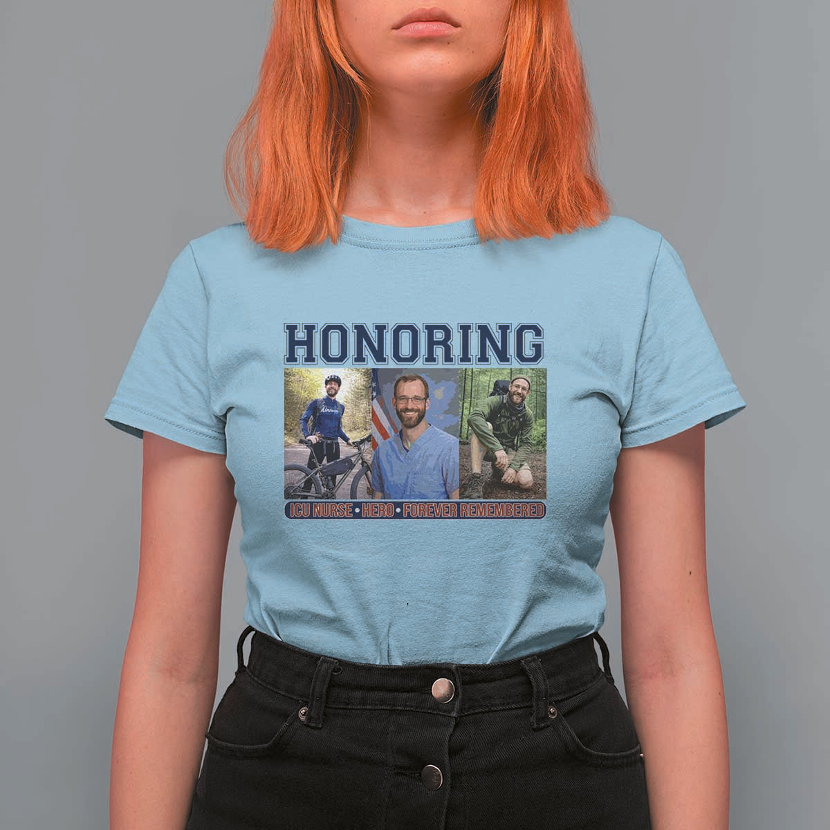 Honoring Alex Pretti Memorial T Shirt For Women ICU Nurse Hero Tribute Minneapolis