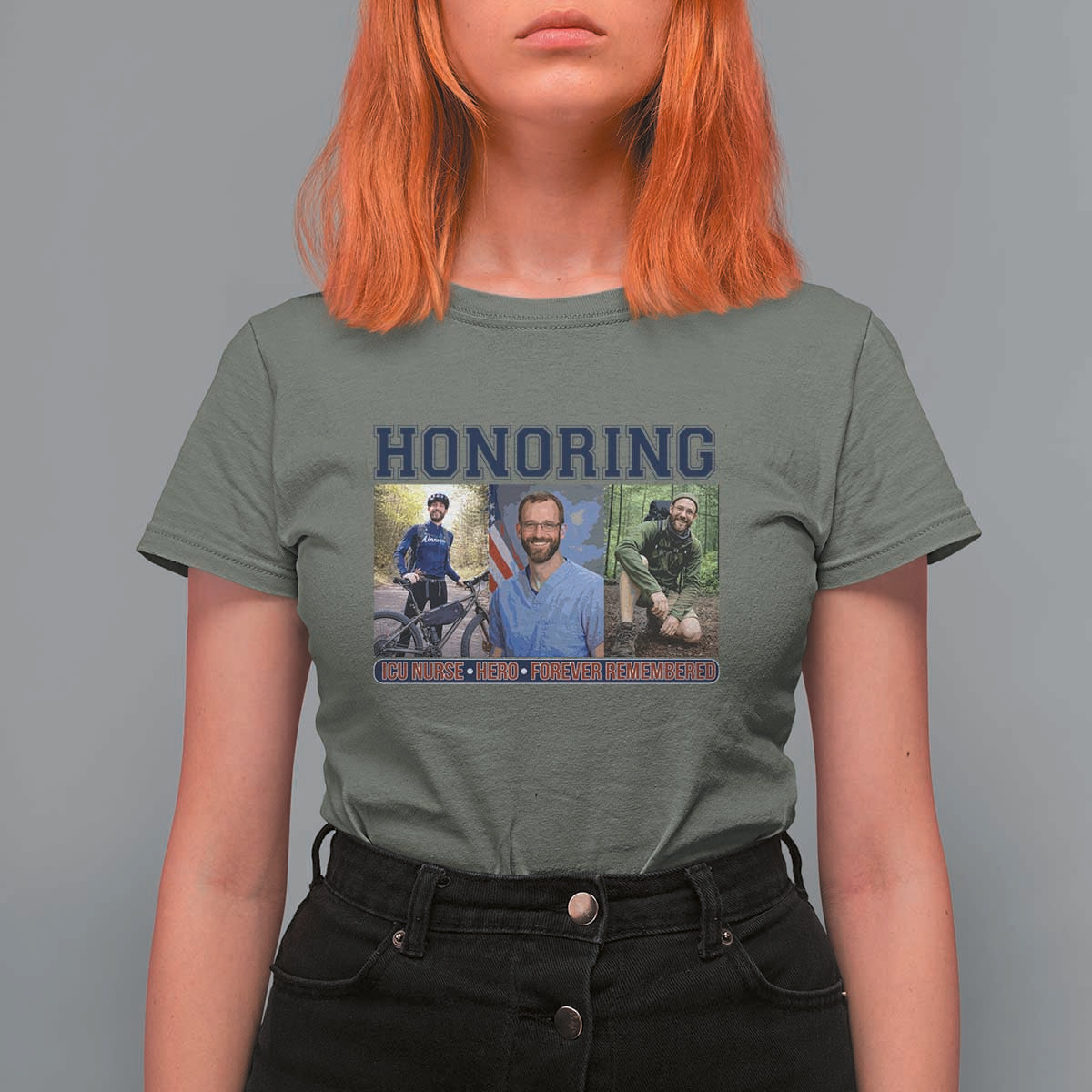 Honoring Alex Pretti Memorial T Shirt For Women ICU Nurse Hero Tribute Minneapolis