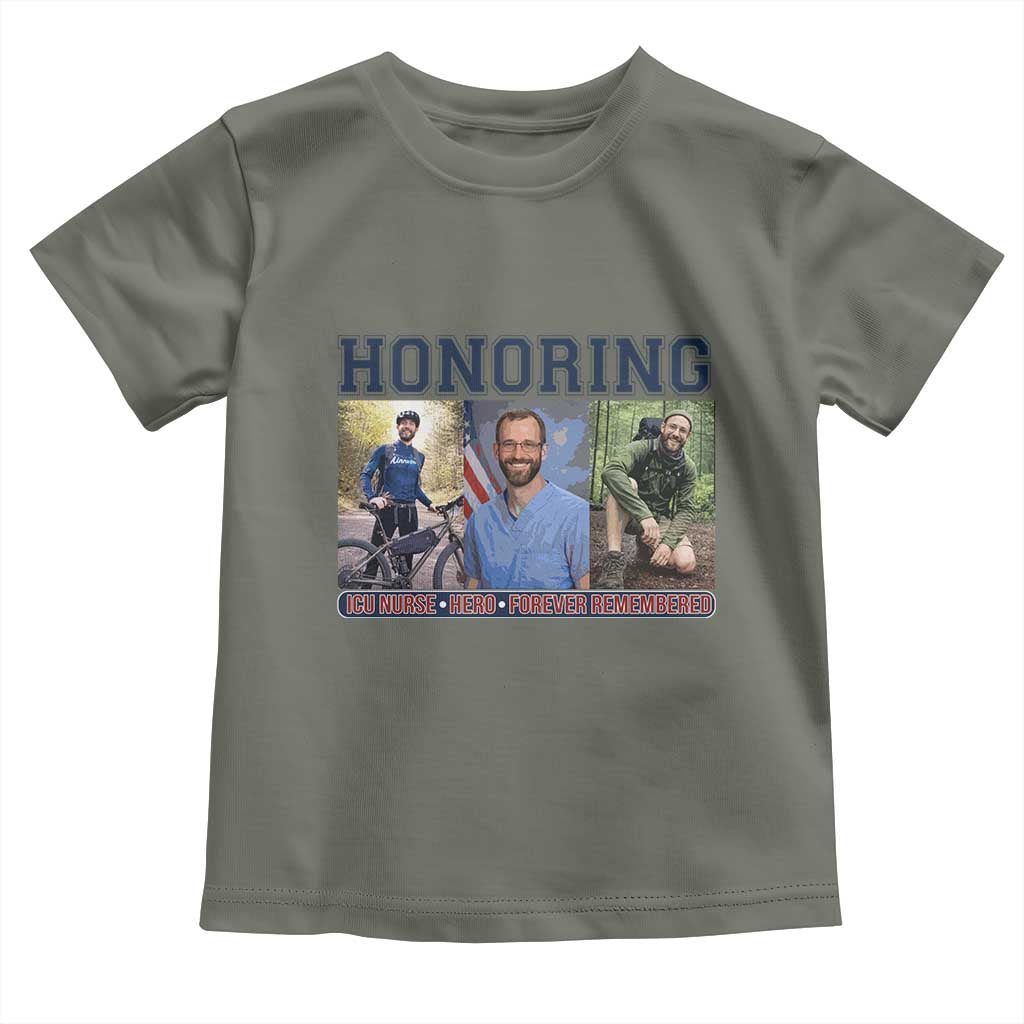 Honoring Alex Pretti Memorial Toddler T Shirt ICU Nurse Hero Tribute Minneapolis