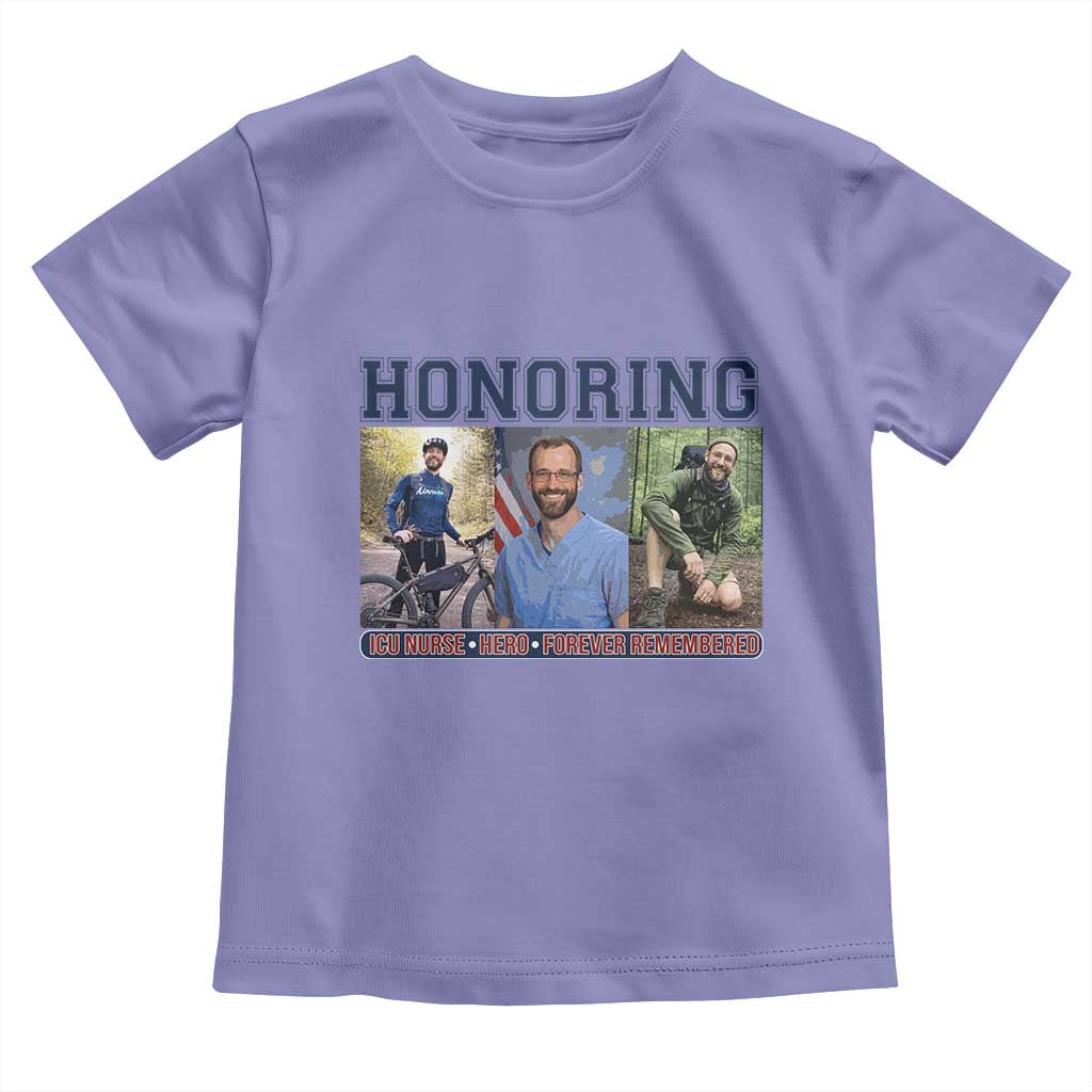 Honoring Alex Pretti Memorial Toddler T Shirt ICU Nurse Hero Tribute Minneapolis