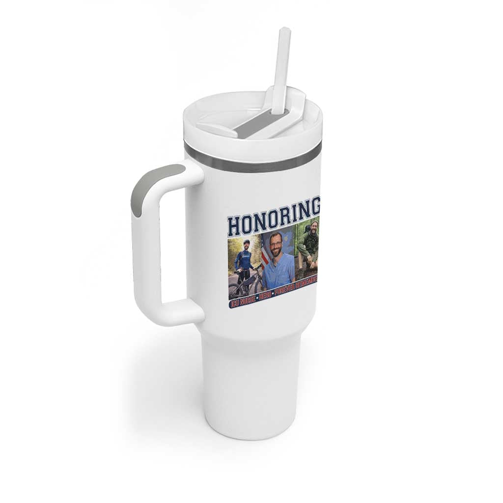 Honoring Alex Pretti Memorial Tumbler With Handle ICU Nurse Hero Tribute Minneapolis