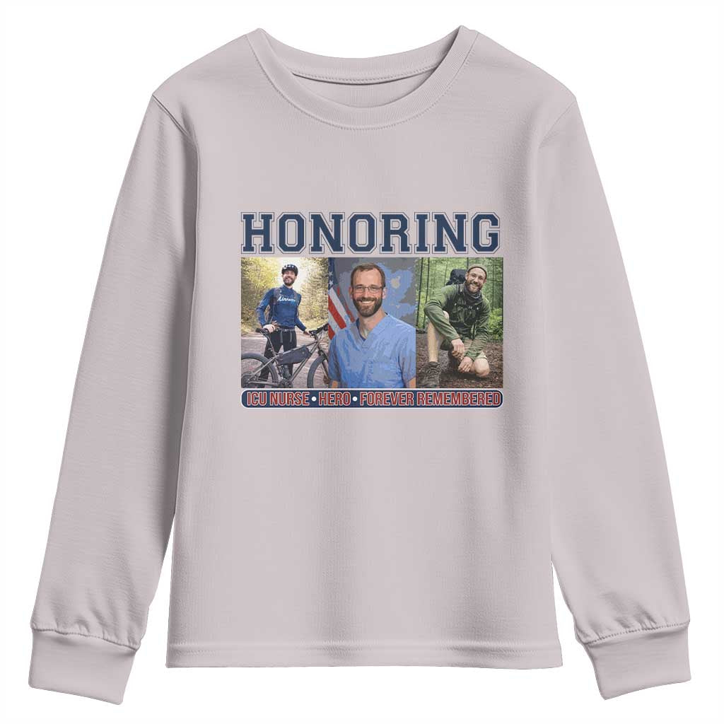 Honoring Alex Pretti Memorial Youth Sweatshirt ICU Nurse Hero Tribute Minneapolis