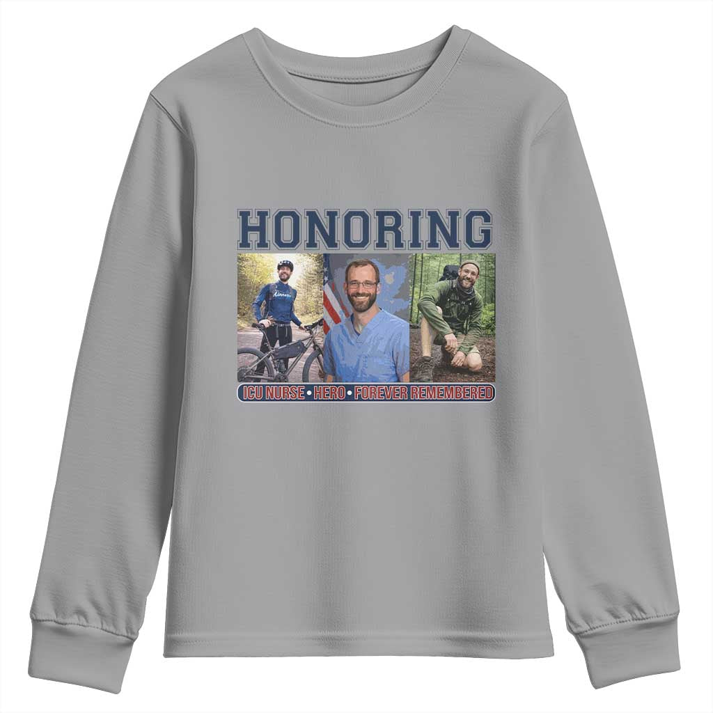 Honoring Alex Pretti Memorial Youth Sweatshirt ICU Nurse Hero Tribute Minneapolis