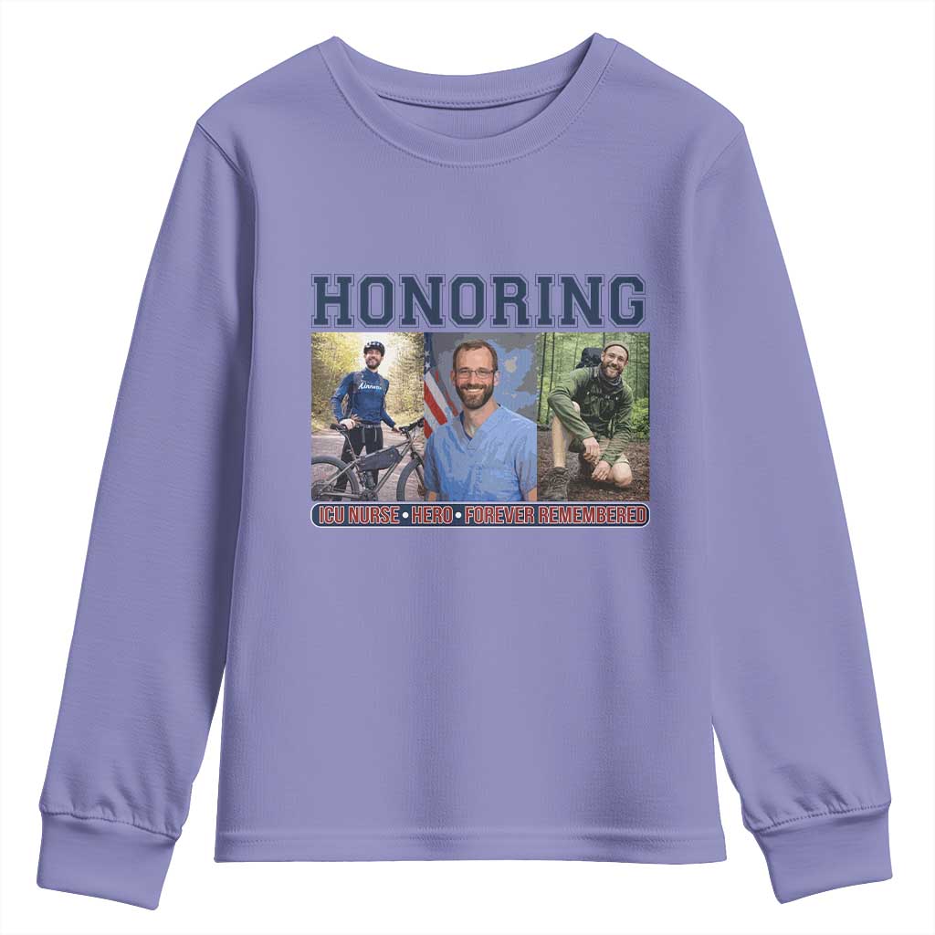 Honoring Alex Pretti Memorial Youth Sweatshirt ICU Nurse Hero Tribute Minneapolis