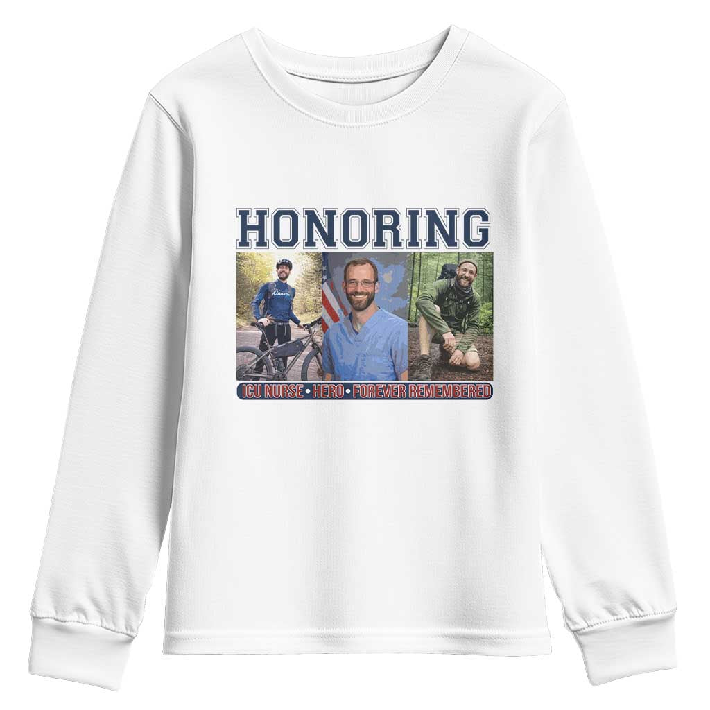 Honoring Alex Pretti Memorial Youth Sweatshirt ICU Nurse Hero Tribute Minneapolis