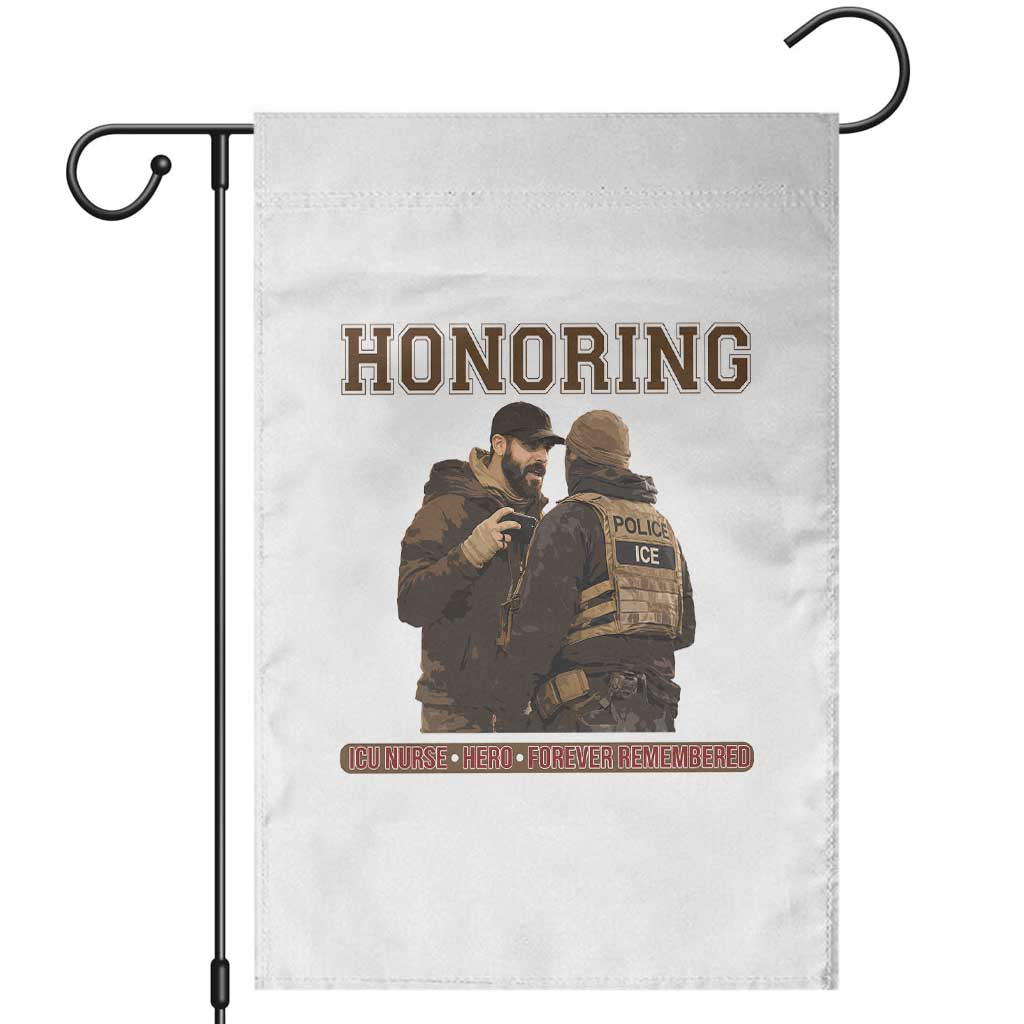 Honoring Alex Pretti ICU Nurse Tribute Support Gift Garden Flag